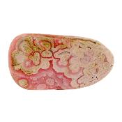 Rhodochrosite Fully Polished Flat Pebble/ Palm Stone.   SP16691POL 