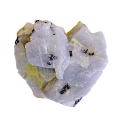 Graphite Sprays In Calcite Raw Crystal Specimen.   SP16793
