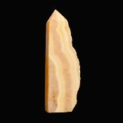 Three Sides Partially Polished Orange Calcite Point/ Tower Specimen.   SP17141POL