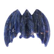 Carving Of A Bat In Blue Sodalite.   SP17145POL