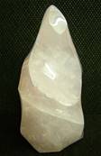 ROSE QUARTZ 'FLAME' STATUE. SP2599POL