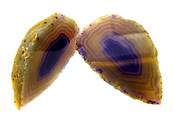 POLISHED FACE AGATE NODULE PAIR. SP9396POL