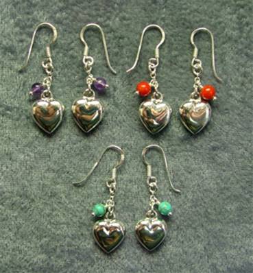 925 SILVER PENDANT STYLE EARRINGS. E2987