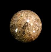 RUTILATED QUARTZ SPHERE.   SP11807POL
