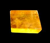 OPTICAL GOLDEN CALCITE POLISHED RHOMBIODAL CRYSTAL SPECIMEN.   SP11957POL