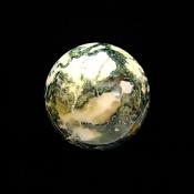 SPHERE IN MOSS AGATE.   SP13660POL