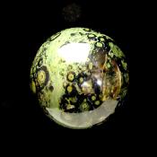 GEMSTONE SPHERE IN KAMBABA JASPER.  SP13850POL