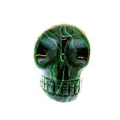 SKULL CARVING IN MALACHITE.   SP14366POL