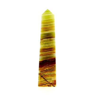 GEMSTONE OBELISK IN ONYX.   SP15010POL