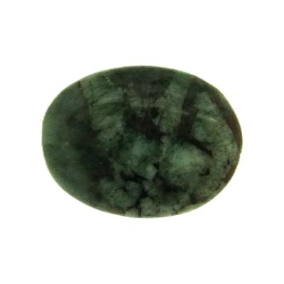 Polished Flat Palm stone in Emerald.   SP16145POL