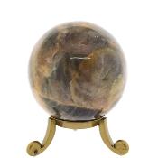 Gemstone Sphere in Black Moonstone.   SP16321POL