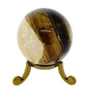 Gemstone Sphere In Chocolate Calcite Aragonite.   SP16650POL