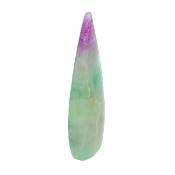 Fully Polished Flame Carving In Purple/ Green Fluorite.   SP16852POL