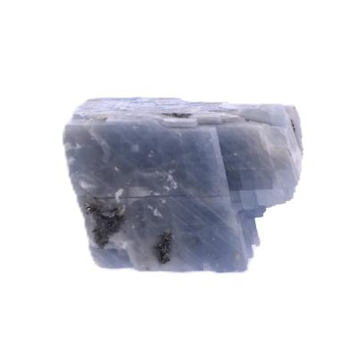 Graphite Sprays In Blue Calcite Raw Crystal Specimen.   SP16946