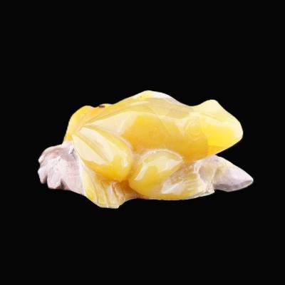 Carving Of A Frog In Fire Opal.   SP17072POL
