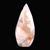 Flower Agate Fully Polished 'Flame' Carving.   SP17120POL