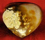 LARGE AGATE GEODE HEART. SP3337SHLF