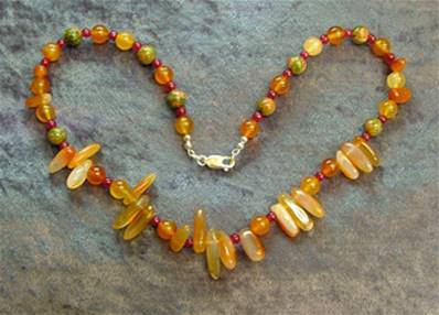 18" BEAD NECKLACE. SP4550