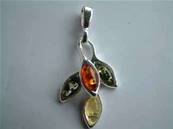 THREE COLOUR AMBER PENDANT- BM2H002002