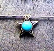 925 SILVER NECKLACE WITH STAR SHAPE PENDANT. 942NT