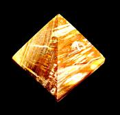 PYRAMID IN PETRIFIED WOOD.   SP10047POL