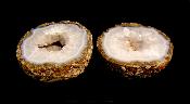 AGATE GEODE PAIR.   SP12160POL