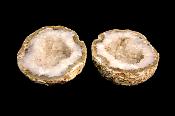 AGATE GEODE PAIR.   SP12161POL