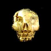 SKULL CARVING IN PYRITE (FOOLS GOLD).   SP12945POL