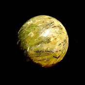 GEMSTONE SPHERE IN PREHNITE.   SP13813POL