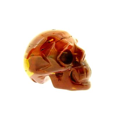 SKULL CARVING IN MOOKIATE.   SP14174POL