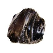 Fractured Black Obsidian Raw Crystal Specimen.   SP16280SLF