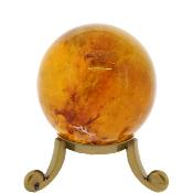 Gemstone Sphere in Yellow Fluorite.   SP16319POL