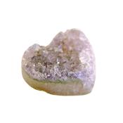 Amethyst Druze Heart Featuring Polished Edge and Rear Face.   SP16479POL