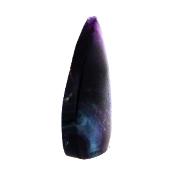 Fully Polished Flame Carving In Purple/ Blue Fluorite.   SP16850POL    