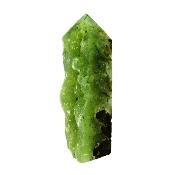 Prehnite With Epidote Partially Polished Botryoidal Point/ Tower Specimen.   SP16857POL