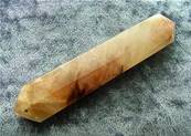 QUARTZ DOUBLE TERMINATED HEALING WAND. SP5233POL