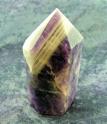 CHEVRON AMETHYST POLISHED POINT SPECIMEN. SP6652POL