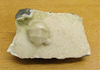 CALCITE DRUZE WITH APOPHYLITE ON MATRIX SPECIMEN. SP7163SHLF