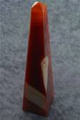 ONE OFF AGATE OBELISK IN RED/ BROWN. SP8451POL