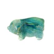 CARVING OF A PIGLET IN FLUORITE.   SPR15076POL