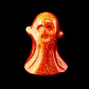 Ghost Carving in Copper Goldstone.   SPR15434POL