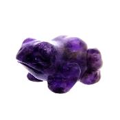 Gemstone Carving Of A Frog In Amethyst.   SPR16797POL