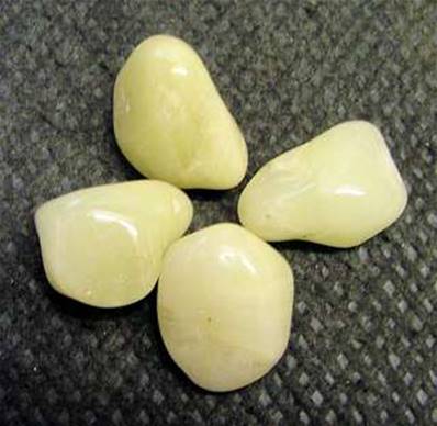 SULPHUR QUARTZ POLISHED PEBBLE SPECIMENS. SPR4177POL