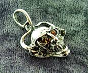 SKULL/ DEMON DESIGN PENDANT IN 925 SILVER. SPR6268