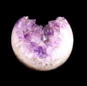 AMETHYST WITH AGATE SPHERE.   SP11766SHLF