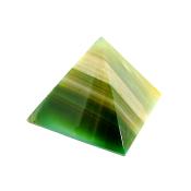 GREEN AGATE PYRAMID.   SP13781POL