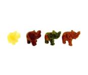 SET OF FOUR ELEPHANT CARVINGS.   SP13812POL