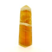GEMSTONE OBELISK IN HONEY CALCITE.   SP15013POL 