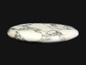 White Howlite Polished Palmstone.   SP15892POL