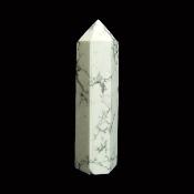 White Howlite Fully Polished Point/ Tower Specimen.   SP16045POL